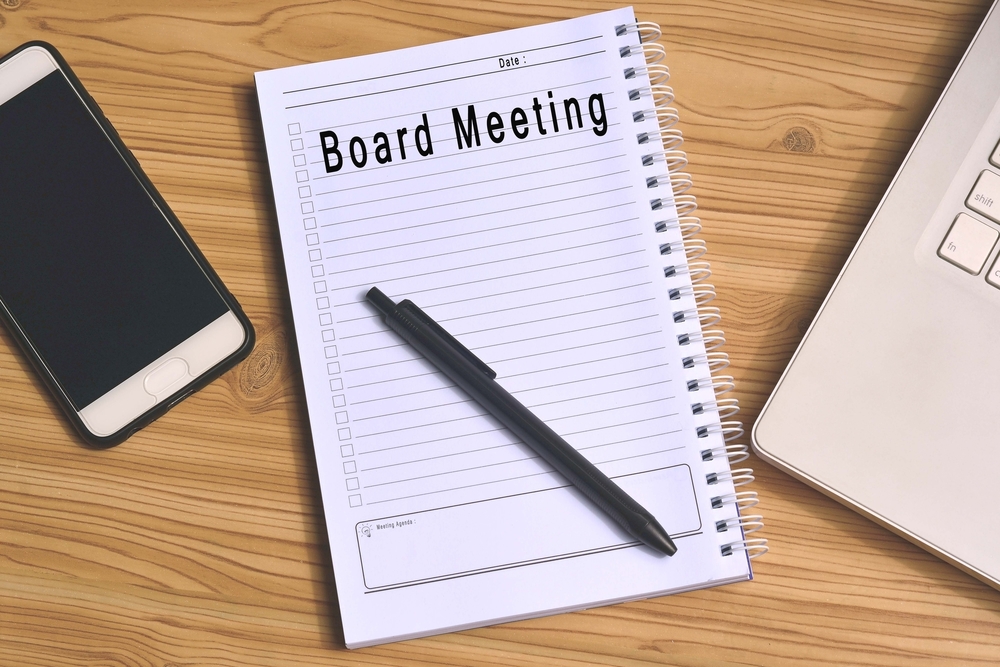 board meeting notebook