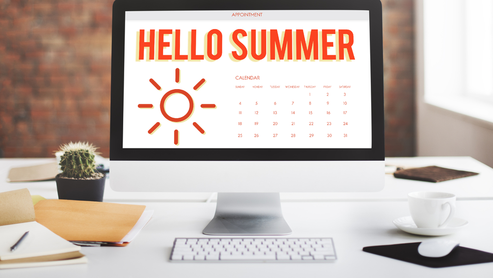 hello summer calendar
