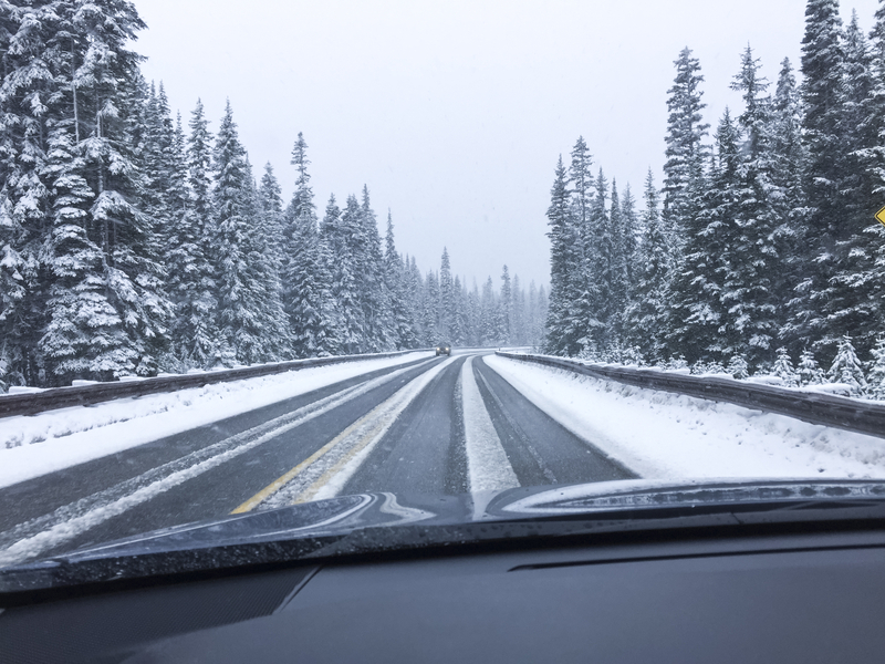 snowy road