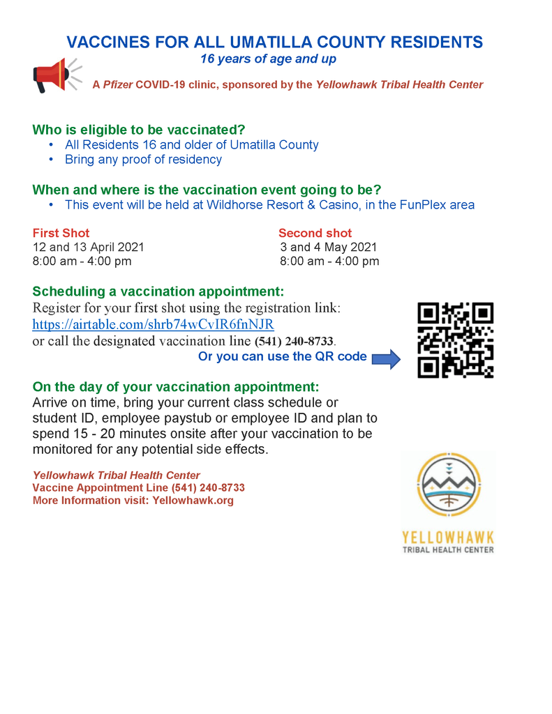 vaccine flyer