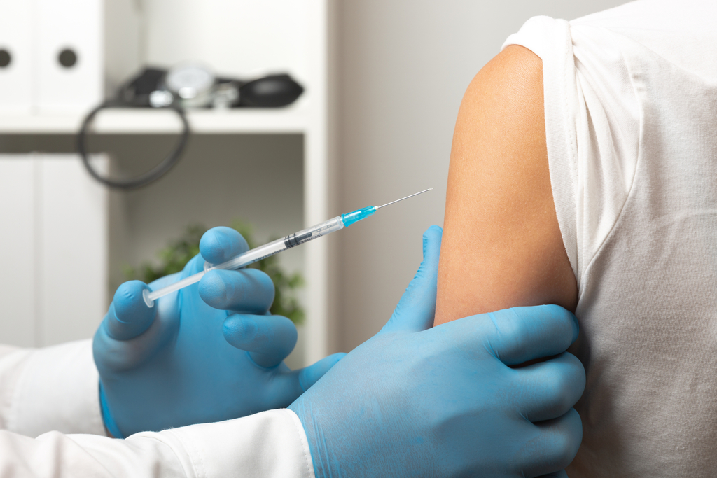 vaccine being given