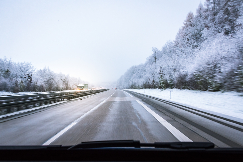 snowy road